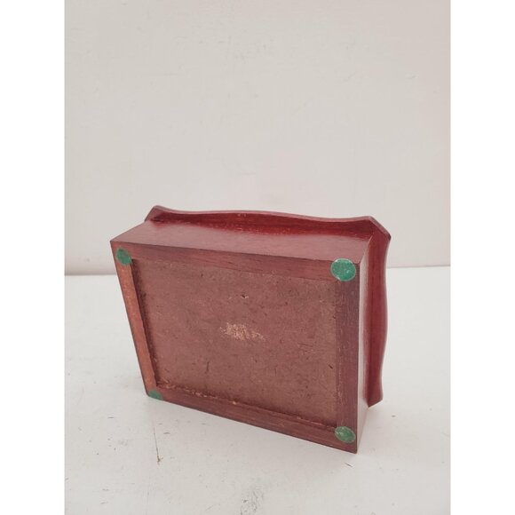 Vintage Gunther Mele 1970's wooden jewelry box. Jewellery with mirror . Vintage - Picture 6 of 10